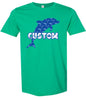 Custom Blue Dolphins Adult Gildan Soft Shirt