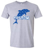 Custom Blue Dolphins Adult Gildan Soft Shirt
