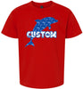 Custom Blue Dolphins Children's Gildan Soft Shirt