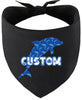 Custom Blue Dolphins Pet Bandana