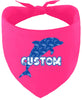 Custom Blue Dolphins Pet Bandana