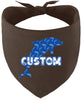 Custom Blue Dolphins Pet Bandana