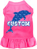 Custom Blue Dolphins Pet Dress