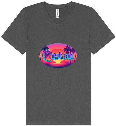 Custom Classic Beach Unisex V-Neck Shirt