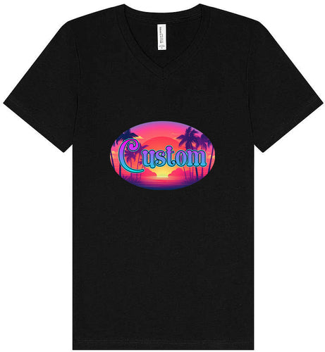 Custom Classic Beach Unisex V-Neck Shirt