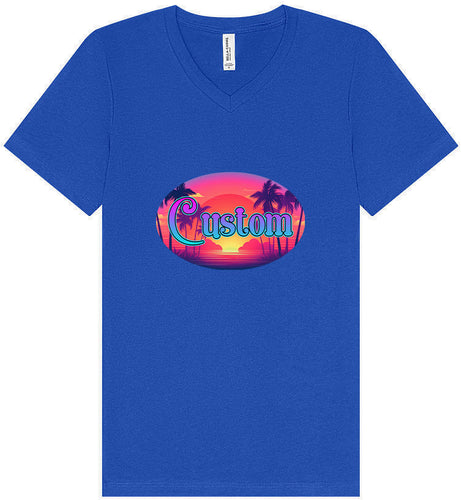 Custom Classic Beach Unisex V-Neck Shirt