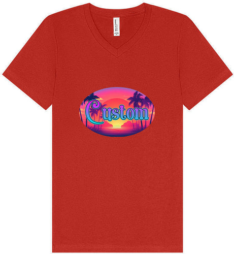 Custom Classic Beach Unisex V-Neck Shirt