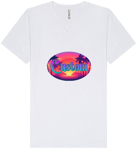 Custom Classic Beach Unisex V-Neck Shirt