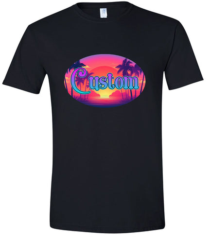 Custom Classic Beach Adult Gildan Soft Shirt