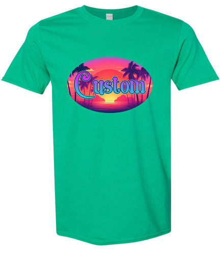 Custom Classic Beach Adult Gildan Soft Shirt