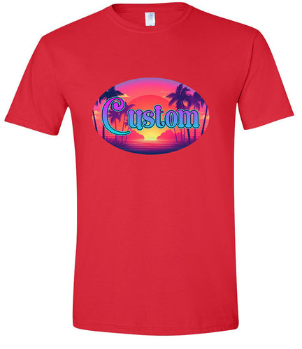 Custom Classic Beach Adult Gildan Soft Shirt