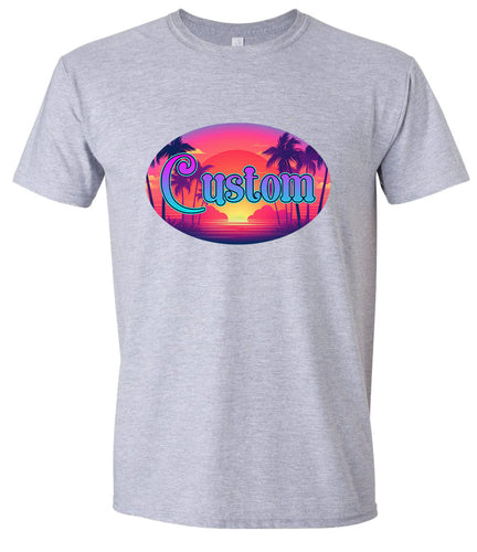 Custom Classic Beach Adult Gildan Soft Shirt