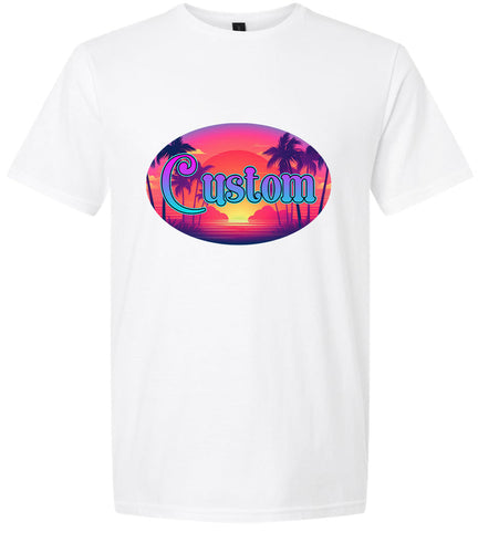 Custom Classic Beach Adult Gildan Soft Shirt