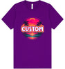 Custom Neon Beach Sunset Adult Bella Canvas Shirt