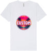Custom Neon Beach Sunset Unisex V-Neck Shirt