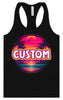Custom Neon Beach Sunset Women's Racerback Tank