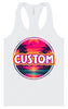Custom Neon Beach Sunset Women's Racerback Tank