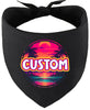 Custom Neon Beach Sunset Pet Bandana