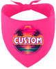 Custom Neon Beach Sunset Pet Bandana