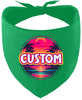 Custom Neon Beach Sunset Pet Bandana