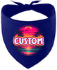 Custom Neon Beach Sunset Pet Bandana