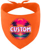 Custom Neon Beach Sunset Pet Bandana