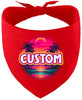 Custom Neon Beach Sunset Pet Bandana