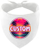Custom Neon Beach Sunset Pet Bandana