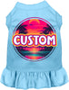 Custom Neon Beach Sunset Pet Dress