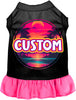 Custom Neon Beach Sunset Pet Dress