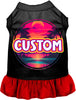 Custom Neon Beach Sunset Pet Dress