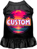 Custom Neon Beach Sunset Pet Dress