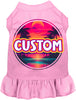 Custom Neon Beach Sunset Pet Dress