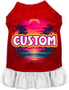 Custom Neon Beach Sunset Pet Dress