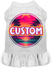 Custom Neon Beach Sunset Pet Dress