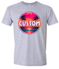 Custom Neon Beach Sunset Adult Gildan Soft Shirt