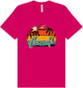 Custom Retro Beach Sunset Adult Bella Canvas Shirt