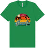 Custom Retro Beach Sunset Adult Bella Canvas Shirt