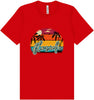 Custom Retro Beach Sunset Adult Bella Canvas Shirt