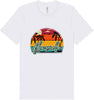 Custom Retro Beach Sunset Adult Bella Canvas Shirt