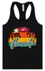 Custom Retro Beach Sunset Women's Racerback Tank