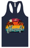 Custom Retro Beach Sunset Women's Racerback Tank
