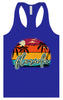 Custom Retro Beach Sunset Women's Racerback Tank