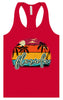 Custom Retro Beach Sunset Women's Racerback Tank
