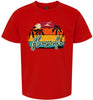 Custom Retro Beach Sunset Children's Gildan Soft Shirt