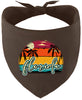 Custom Retro Beach Sunset Pet Bandana