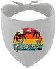 Custom Retro Beach Sunset Pet Bandana