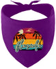 Custom Retro Beach Sunset Pet Bandana