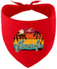 Custom Retro Beach Sunset Pet Bandana