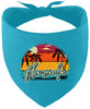 Custom Retro Beach Sunset Pet Bandana